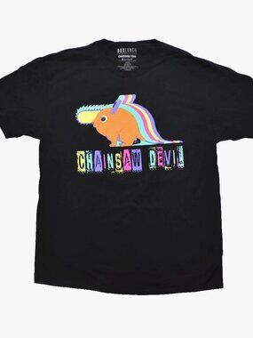 Chainsaw Man Pochita Chainsaw Devil Anime Black Shirt New Large